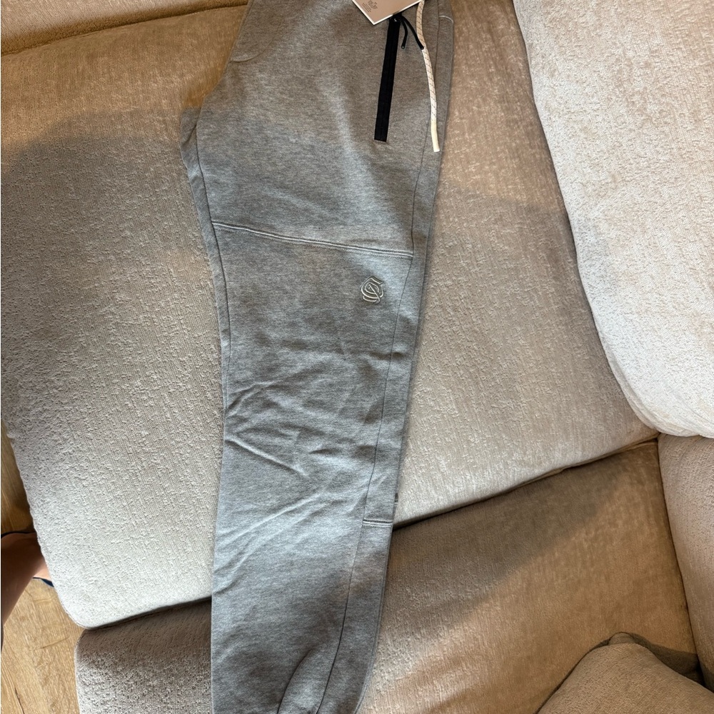 Gray Joggers with Logo
